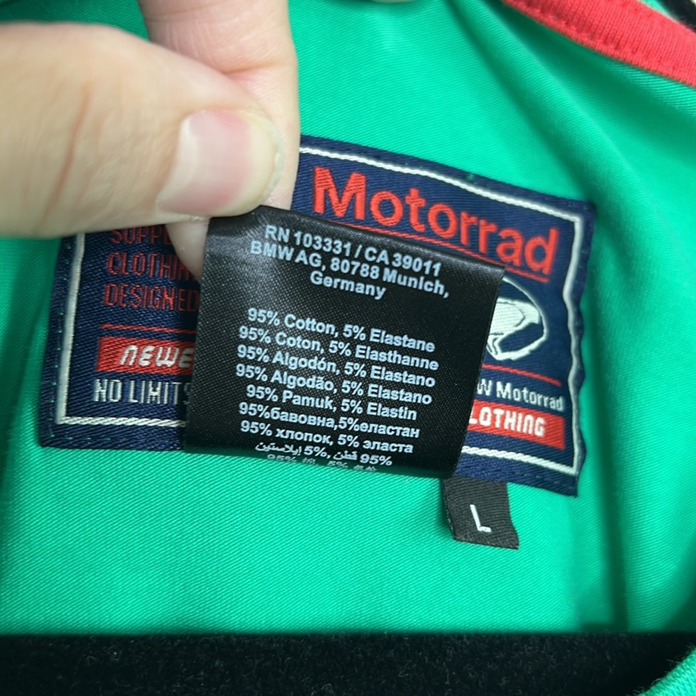 BMW The Motorrad The Happy Maker Green Motorcycle Tee size Large - Picture 8 of 11